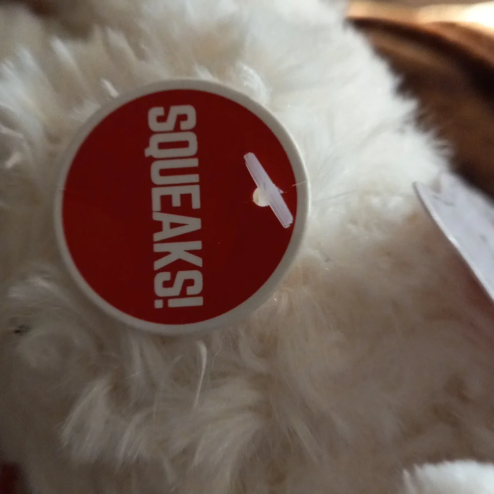 Santa Lamb chop dog toy